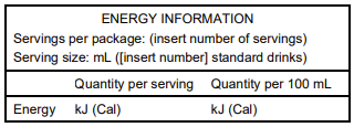 Standardised energy statement