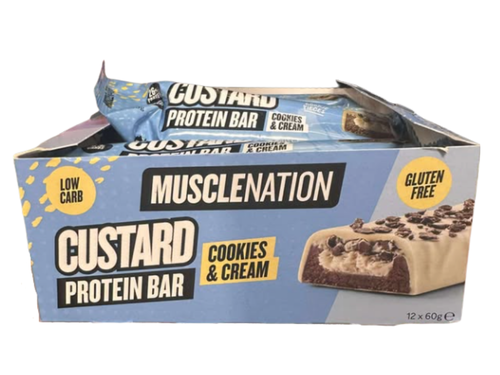 Box of Protein bars from Muscle Nation