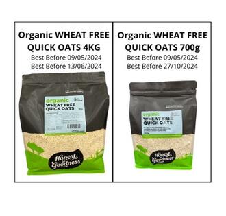 Honest to Goodness Organic Quick Oats  - Web image