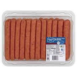 Market Value 24 Thin Beef Sausages