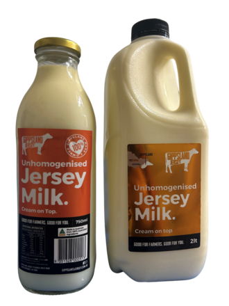 Jersey Milk 750mL and 2L